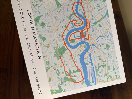 Marathon Route Map