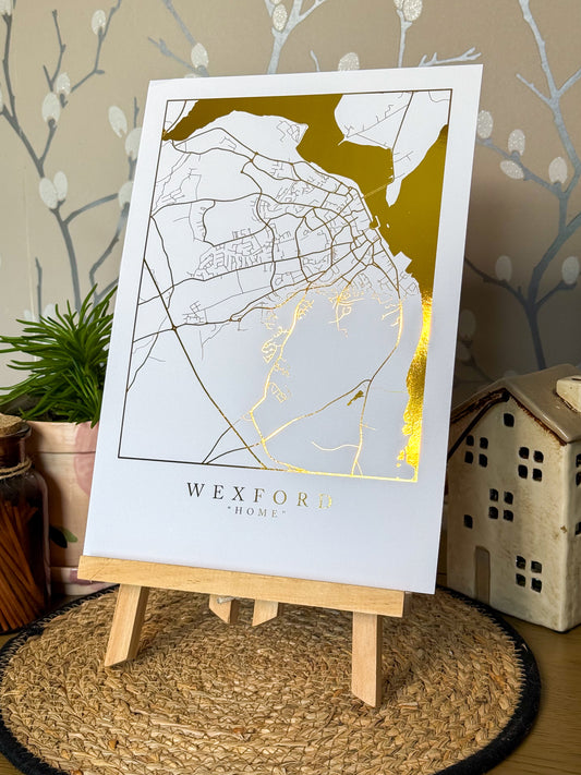 Foiled Personalised Map