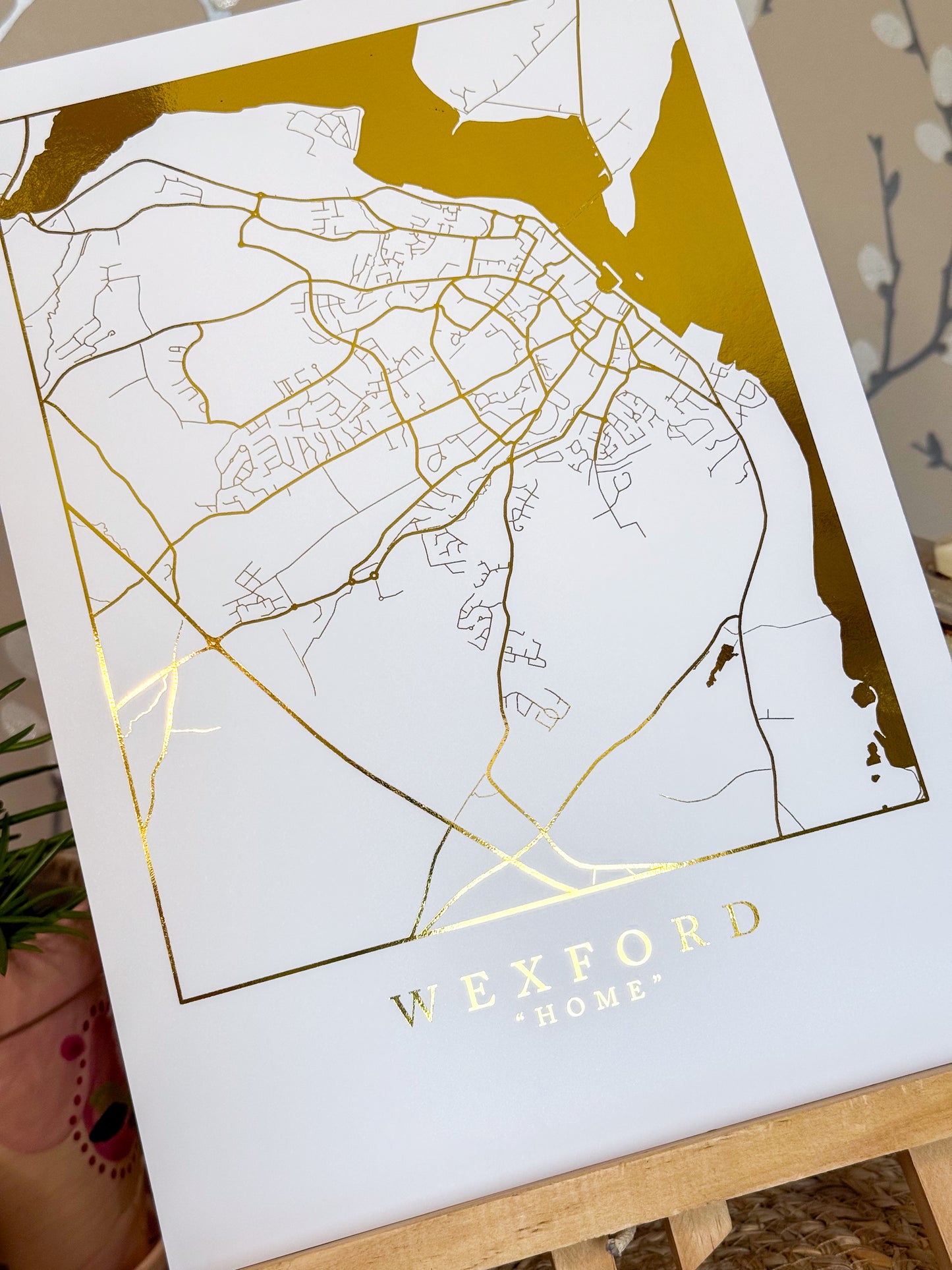 Foiled Personalised Map