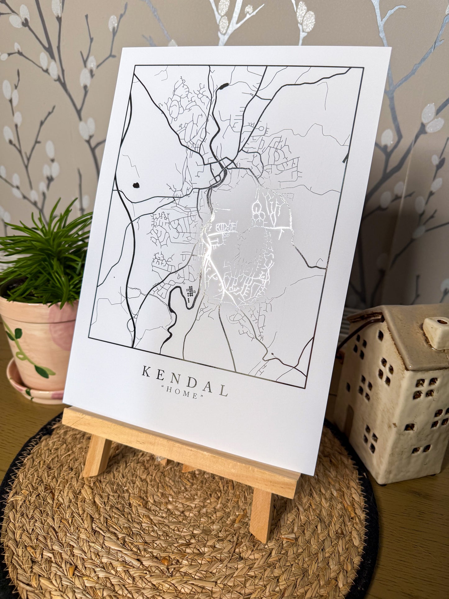 Foiled Personalised Map