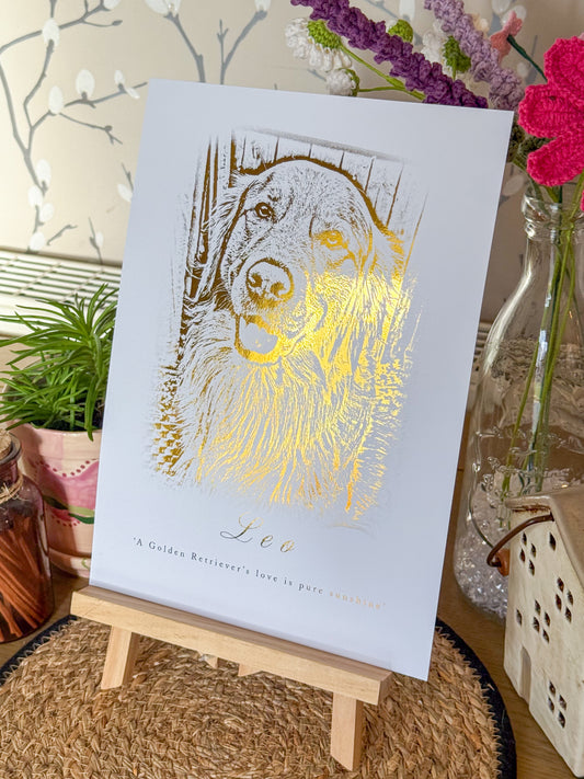 Animal Personalised Foil Print