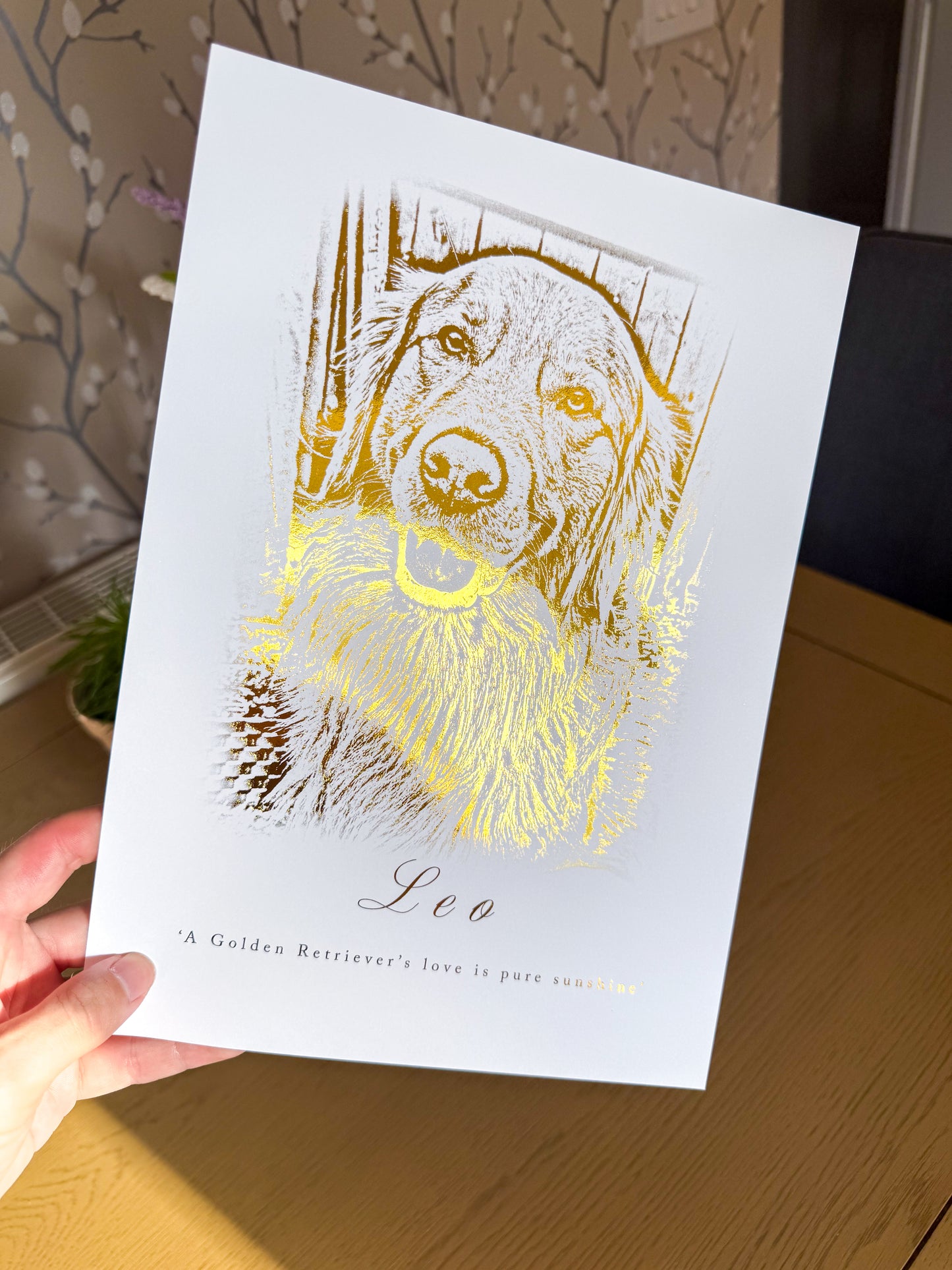 Animal Personalised Foil Print